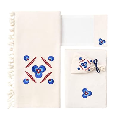 1 Çintemani Nakışlı Peştemal Seti