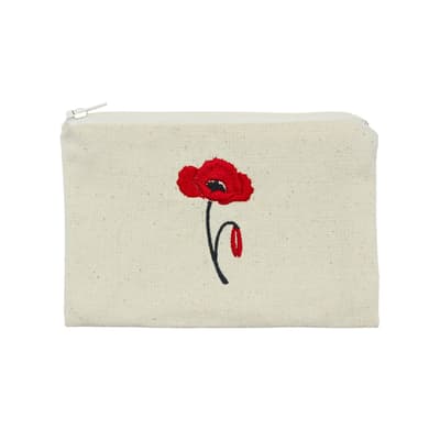 Gelincik Nakışlı Küçük Cüzdan