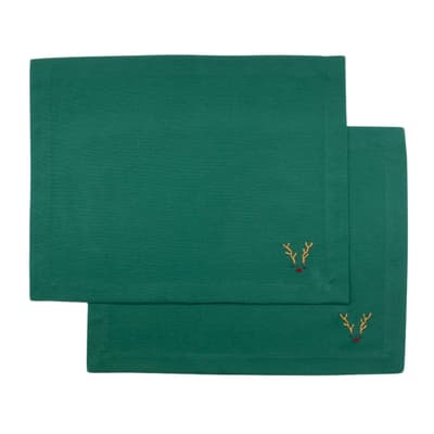 Geyik İşlemeli İkili Amerikan Servisi