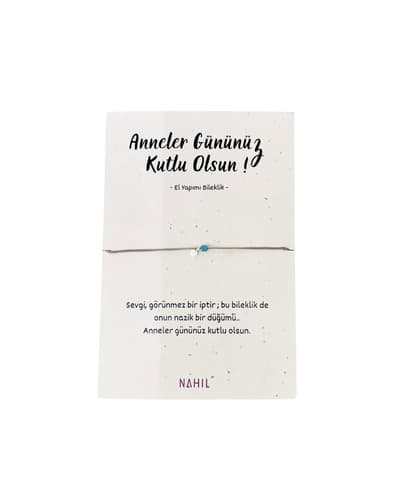 Anne Çocuk Gümüş El Yapımı Tekli Bileklik