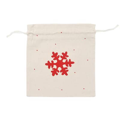 Kar Tanesi Baskılı Kese