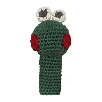 Kurbağa Örgü Parmak Kukla