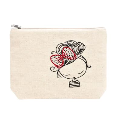 Kurdeleli Kız Makyaj Çantası