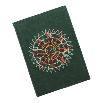Yeşil Mandala Desenli Defter
