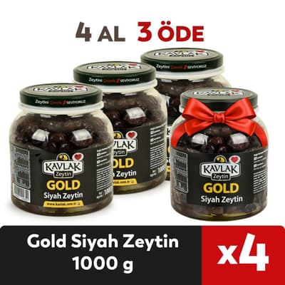 1 KG Gold Siyah Zeytin 4 Al 3 Öde