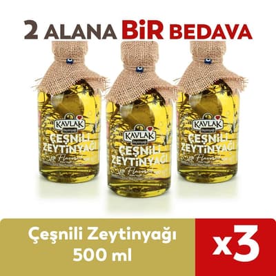 Çeşnili Zeytinyağı 500 Ml 2 ALANA 1 BEDAVA