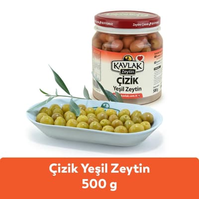Çizik Yeşil Zeytin 500 Gr
