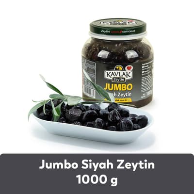 Jumbo Gemlik Siyah Zeytin 1 Kg Pet