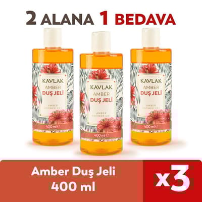 Kavlak Amber Duş Jeli 400 Ml 2 Alana 1 Bedava