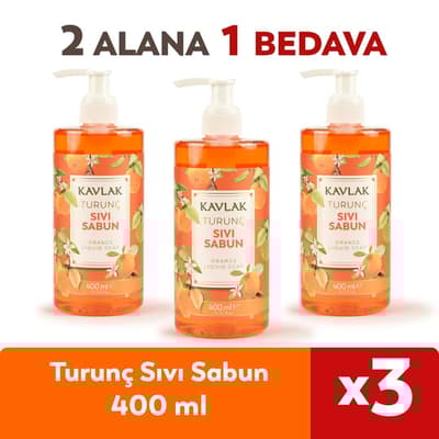 Kavlak Turunç Sıvı Sabun 400 Ml 2 Alana 1 Bedava
