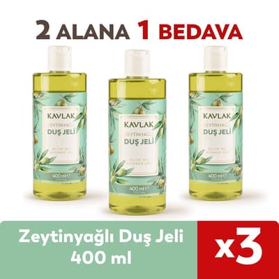 Kavlak Zeytinyağlı Duş Jeli 400 Ml 2 Alana 1 Bedava