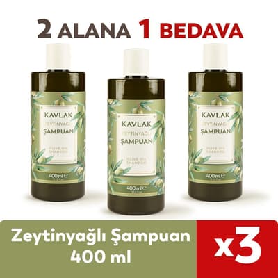 Kavlak Zeytinyağlı Şampuan 400 Ml 2 Alana 1 Bedava
