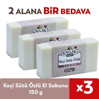 Keçi Sütlü El Yapımı Sabun 150 gr 2 ALANA 1 BEDAVA