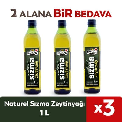 Naturel Sızma Zeytinyağı 1 lt 2 ALANA 1 BEDAVA