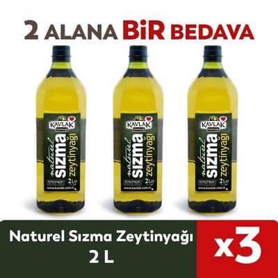 Naturel Sızma Zeytinyağı 2 lt 2 ALANA 1 BEDAVA