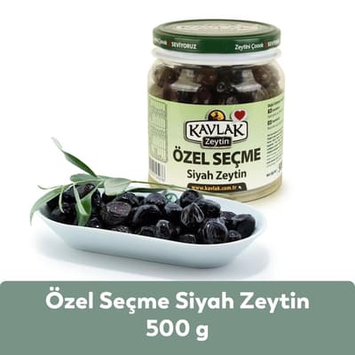 Özel Seçme Gemlik Siyah Zeytin 500 Gr