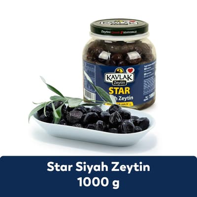 Star Gemlik Siyah Zeytin 1 Kg Pet