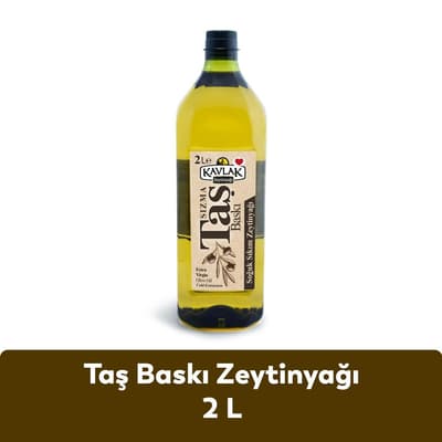 Taş Baskı Soğuk Sıkım Zeytinyağı 2 lt Pet Şişe