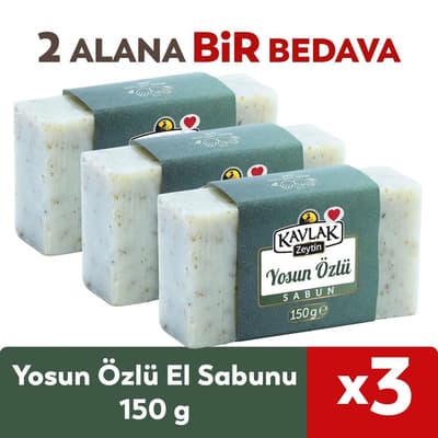 Yosunlu El Yapımı Sabun 150 gr 2 ALANA 1 BEDAVA