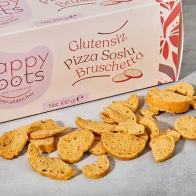 Glutensiz Pizza Soslu Bruchetta 100 gr - Happy Roots