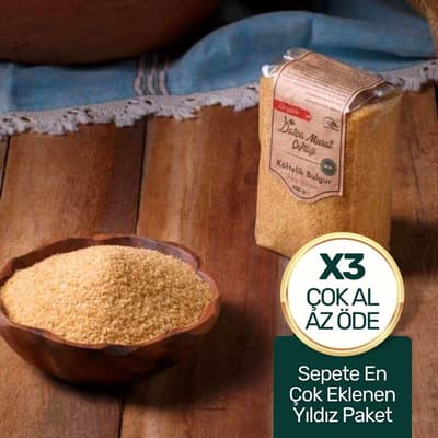 Organik Köftelik Bulgur Fırsat Kutusu (3' lü paket)