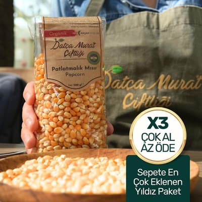 Organik Patlatmalık Mısır Fırsat Kutusu (3' lü paket)