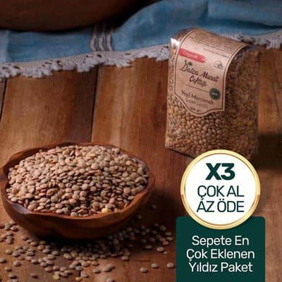 Organik Yeşil Mercimek Fırsat Kutusu (3' lü paket)