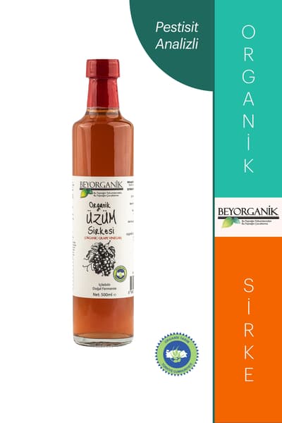 Organik Üzüm Sirkesi 500ml (PESTİSİT ANALİZLİ)
