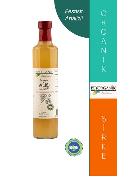Organik Alıç Sirkesi 500ml (PESTİSİT ANALİZLİ) 4.8 (507) ??