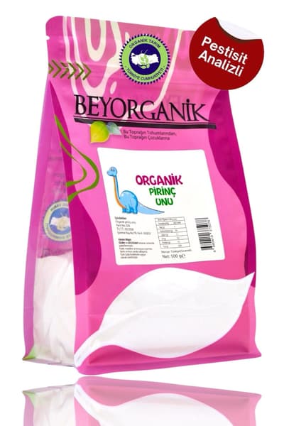Organik Bebek Pirinç Unu 500gr +6ay (Pestisit ve Aflatoksin Analizli) 4.8 (926) ??