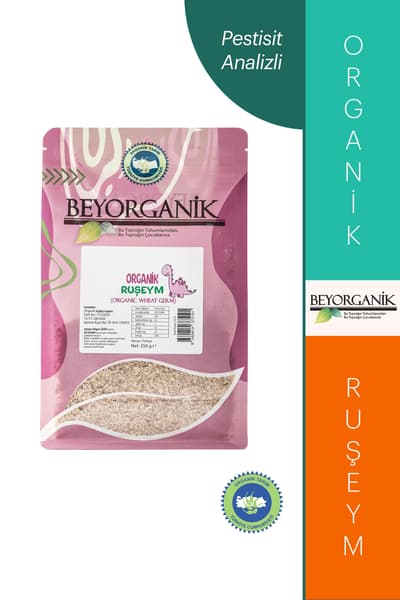 Organik Buğday Ruşeymi 250gr +8ay (Pestisit ve Aflatoksin Analizli) 4.8 (993) ??