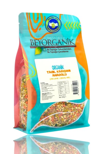 Organik Anadolu Tahıl Karışımı 500gr ANADOLU (Pestisit ve Aflatoksin Analizli)