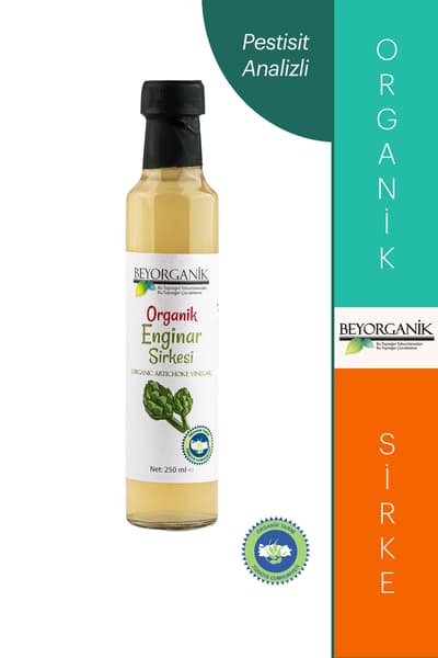 Organik Enginar Sirkesi 250ml (PESTİSİT ANALİZLİ) 4.8 (186) ??