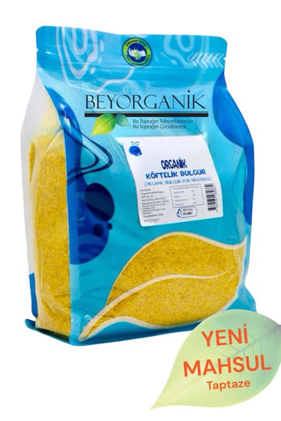 Organik Köftelik Bulgur 2,5kg (PESTİSİT VE AFLATOKSİN ANALİZLİ)