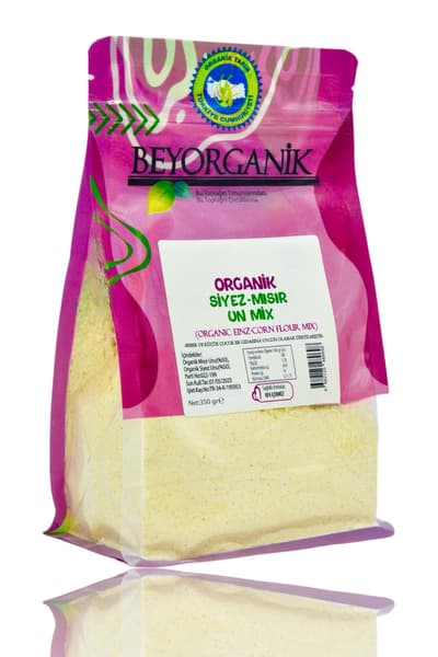 Organik Siyez-Mısır Un Mix 350gr (PESTİSİT VE AFLATOKSİN ANALİZLİ) 5.0 (4) ??