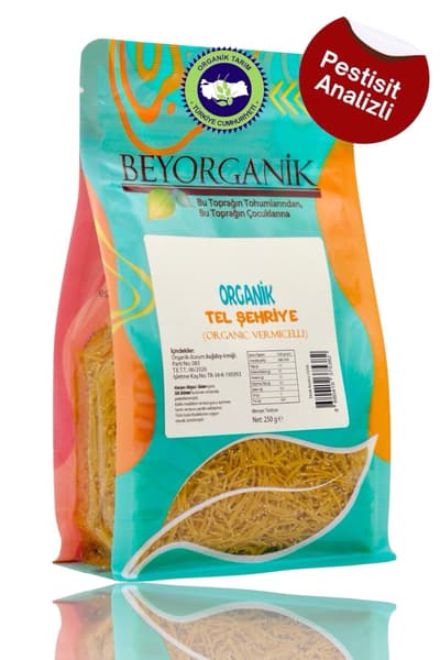 Organik Tel Şehriye 250gr (PESTİSİT VE AFLATOKSİN ANALİZLİ)