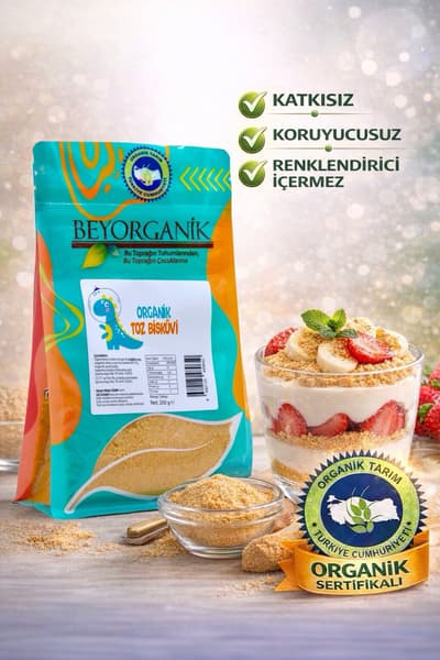 Organik Toz Bisküvi 200gr