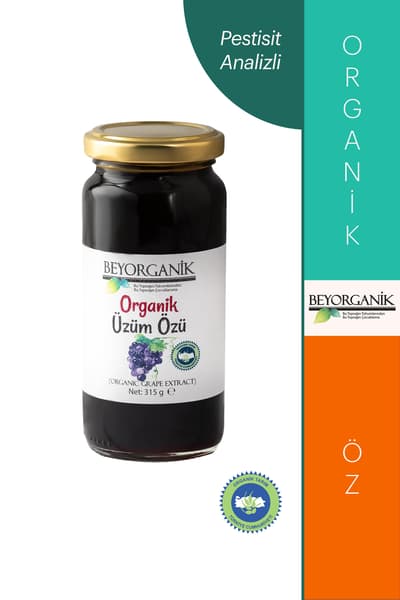 Organik Üzüm Özü 315 gr (PESTİSİT VE AĞIR METAL ANALİZLİ)