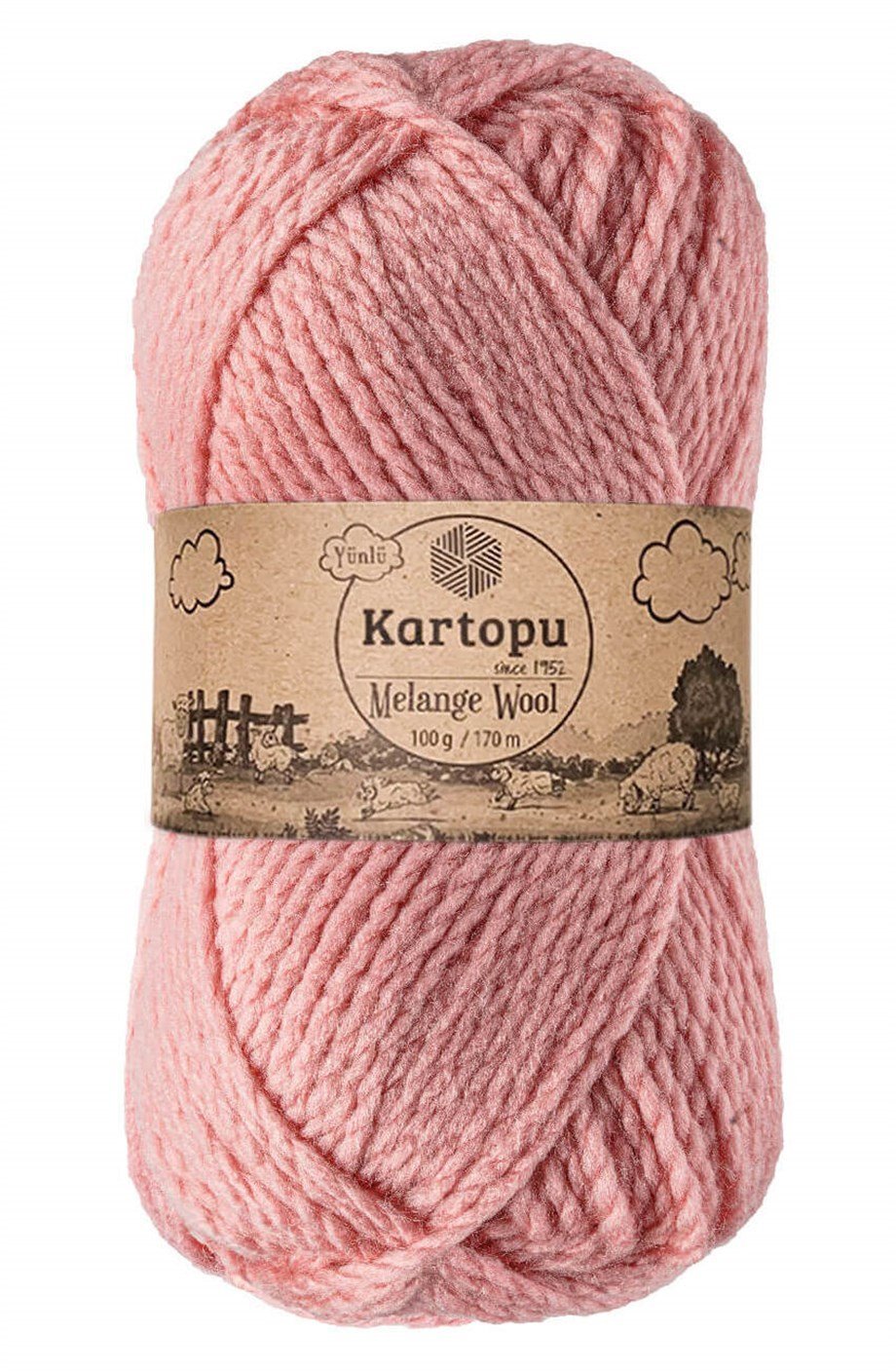 Пряжа Kartopu Melange Wool Купить
