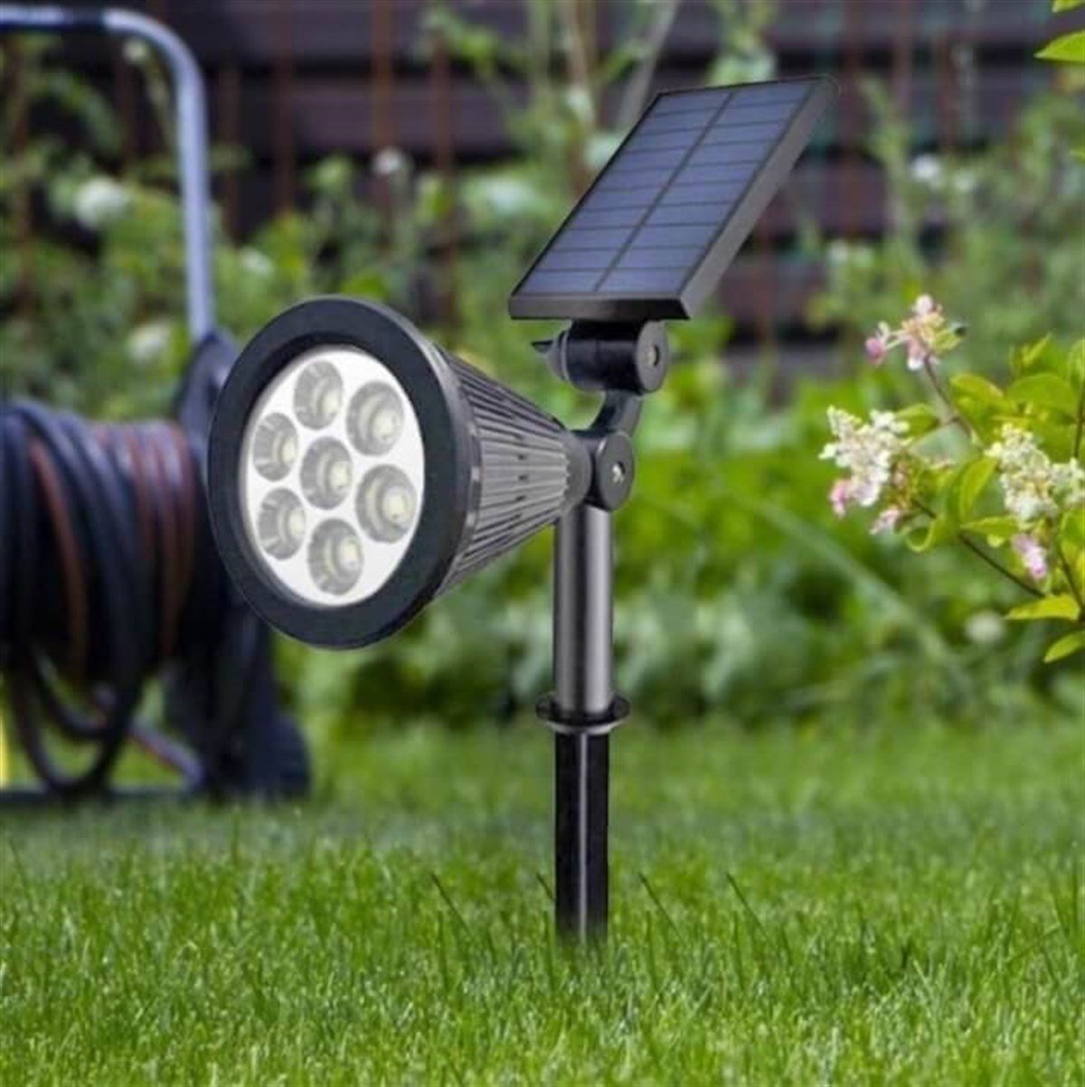 7 Watt RGB Kazıklı Solar Sokak/Bahçe Aydınlatma Armatürü I cinarelk.com