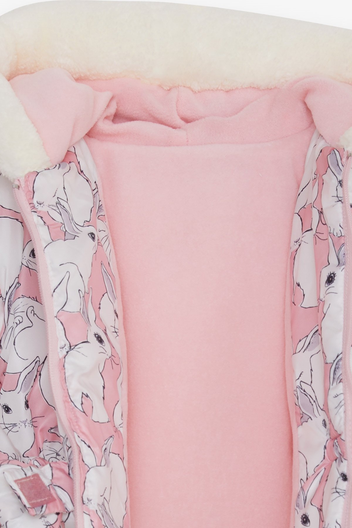 Kız Bebek Mont Peluşlu Tavşan Desenli Pembe 1 Yaş - Sıcacık Dış Giyim |  Breeze