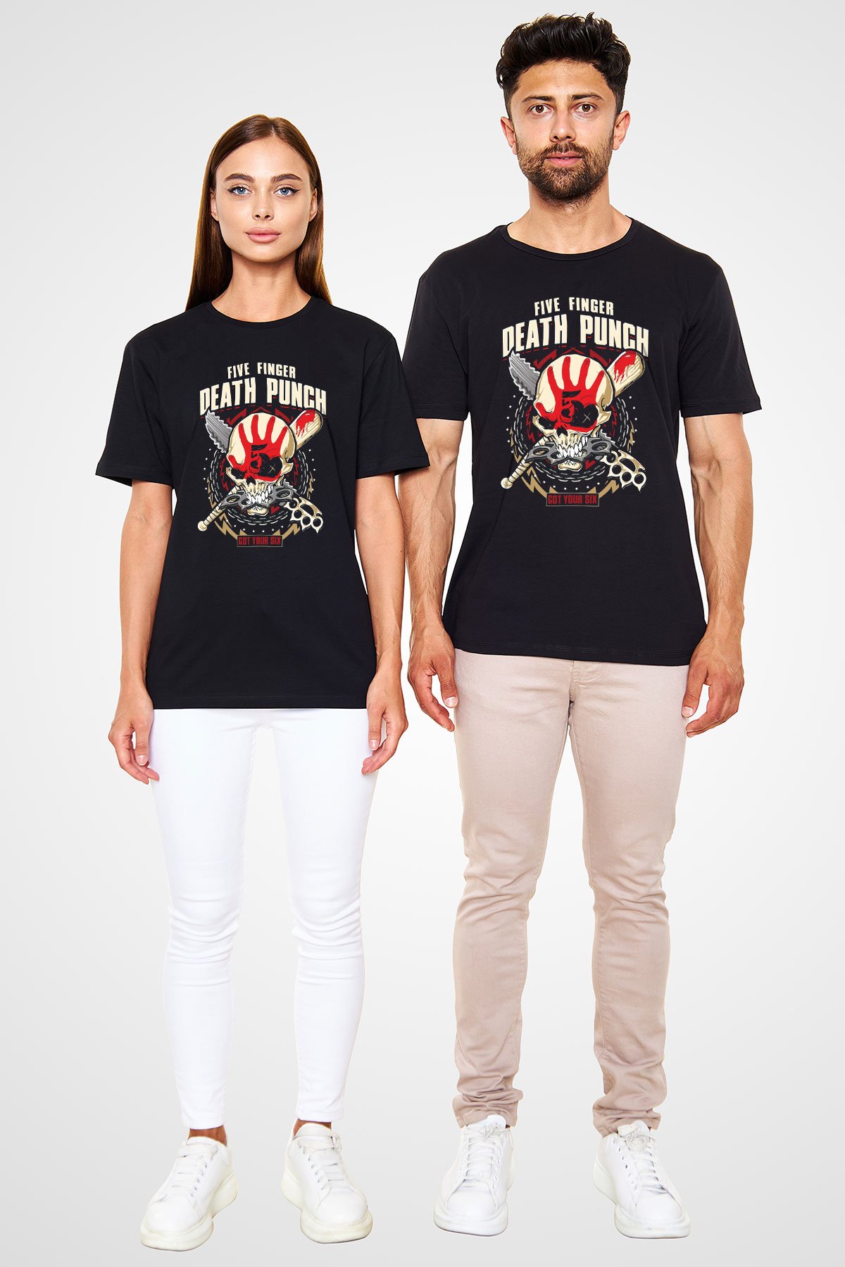 Five Finger Death Punch Siyah Unisex Tişört T-Shirt - TişörtFabrikası