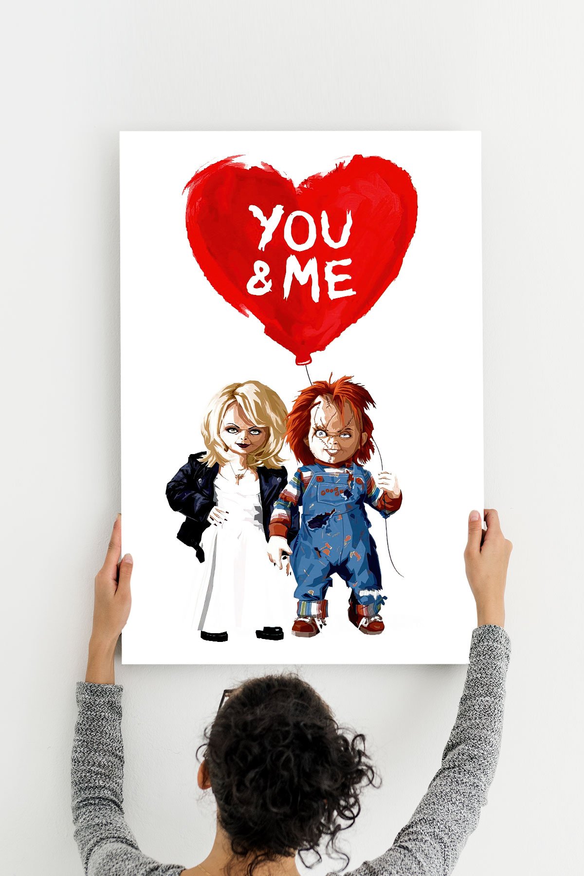 Sevgililer Günü Desenli Ahşap Mdf Tablo 40 cm x 60 cm