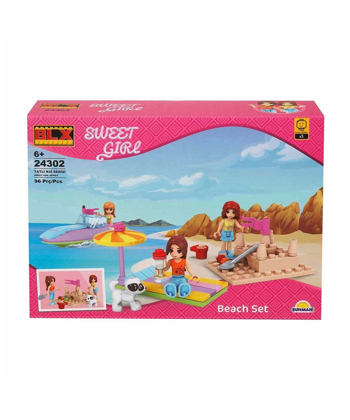 BLX Sweet Girl Plaj Eğlencesi 24302 96 Parça Lego Seti