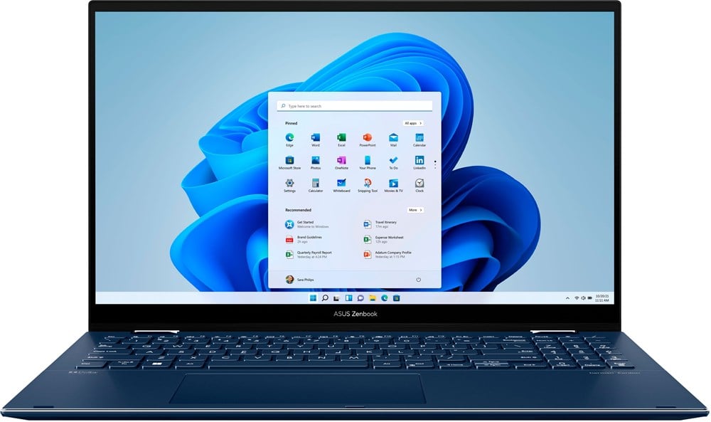 ASUS - Zenbook Flip 2'si 1 Arada 15,6" OLED Dokunmatik Ekranlı Dizüstü  Bilgisayar - Intel Evo Platformu - 12. Nesil Core i7 - 16GB RAM - 512GB SSD  - Azurite Mavisi