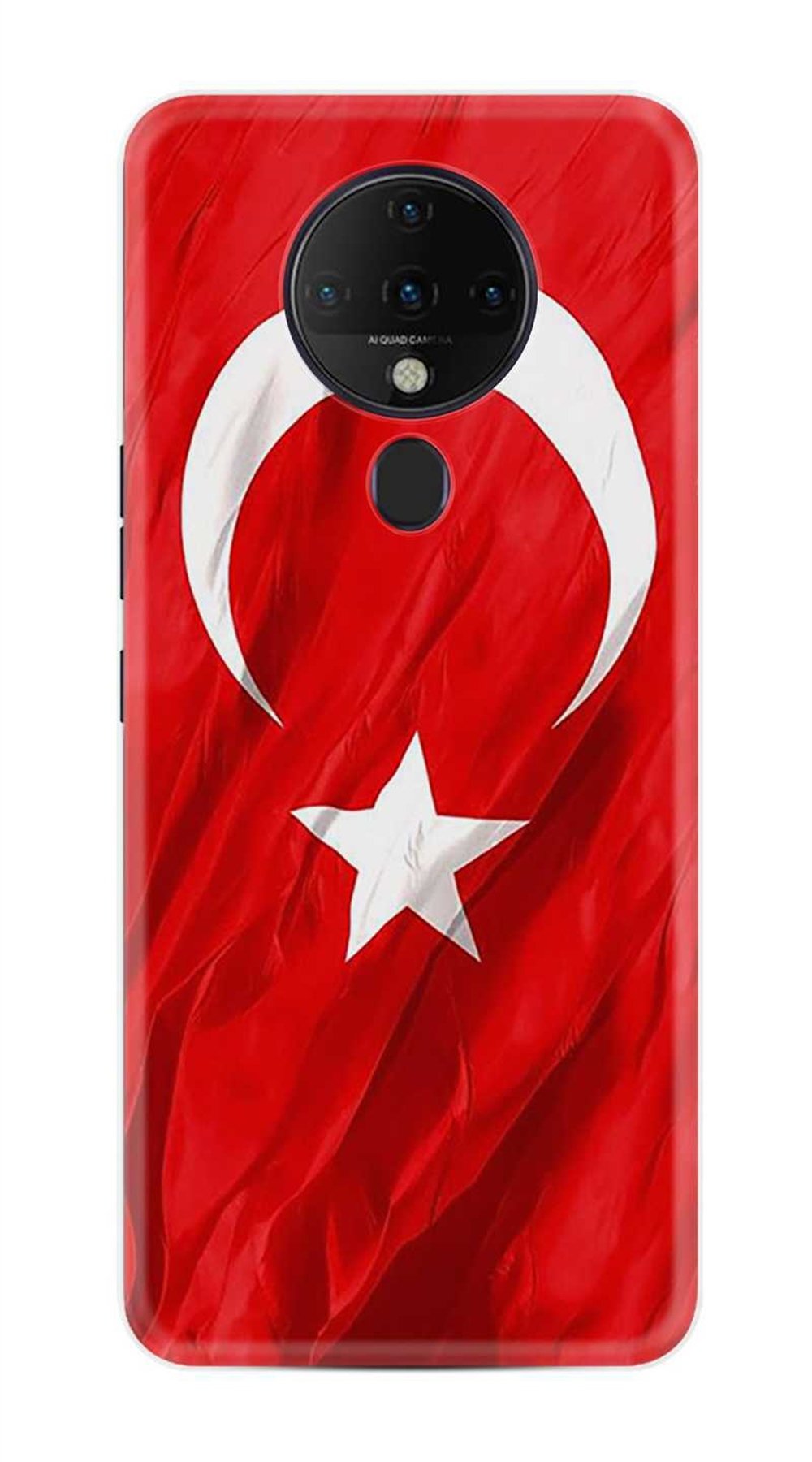 Tecno Spark 6 Desenli Baskılı Silikon Kılıf Şanlı Türk Bayrağı 4 1401