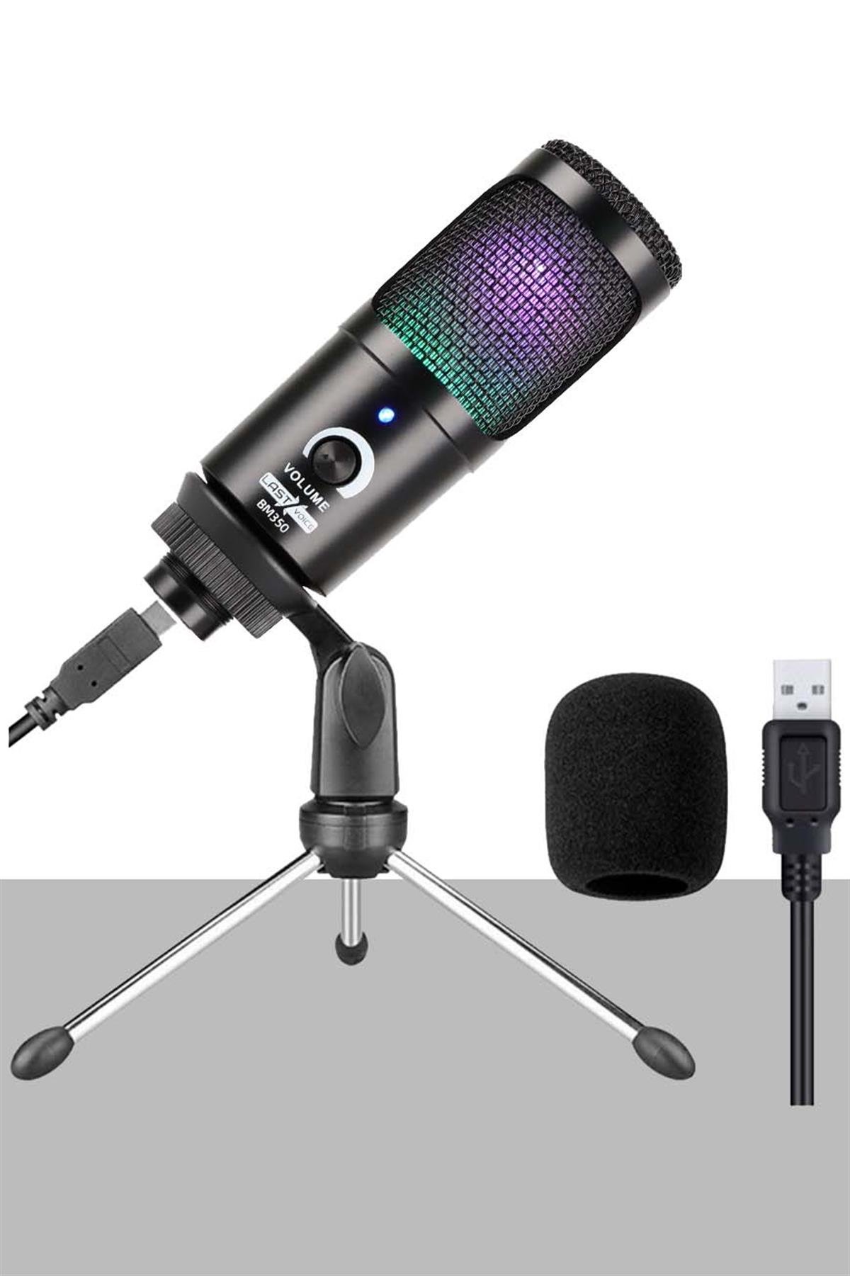 Lastvoice BM350 RGB Stüdyo Condenser Usb Pc Mikrofonu