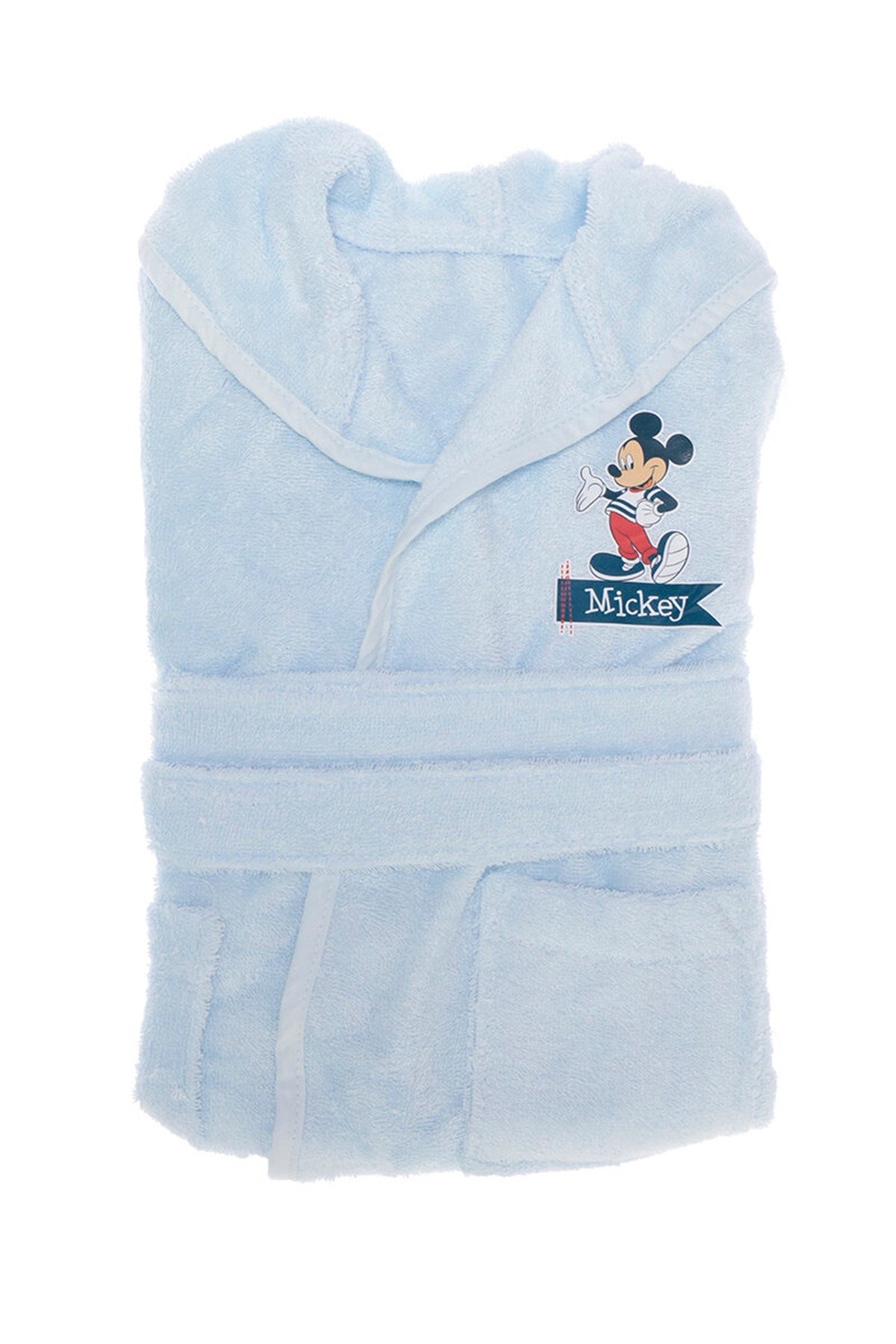 Özdilek Minnie Mouse Disney Bebek Bornoz Seti Mavi