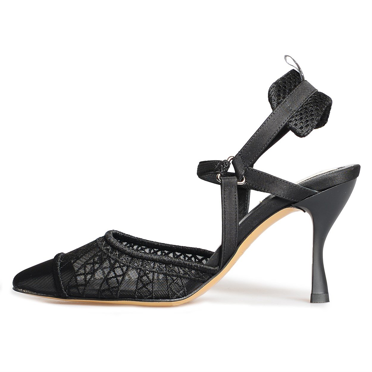 Siyah File Dikiş Deteylı Kadın Sandalet | Flower Ayakkabı