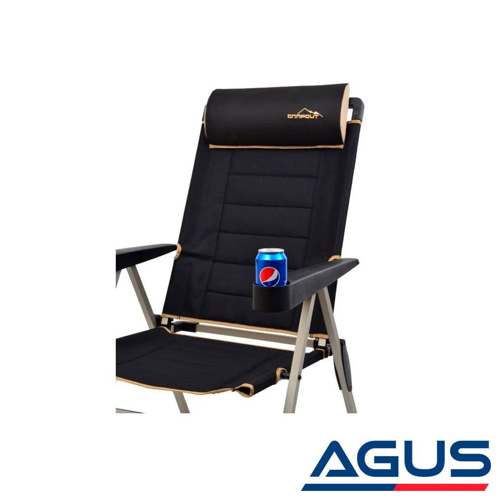 Campout Katlanır Lüx Sandalye Siyah | Agus.com.tr